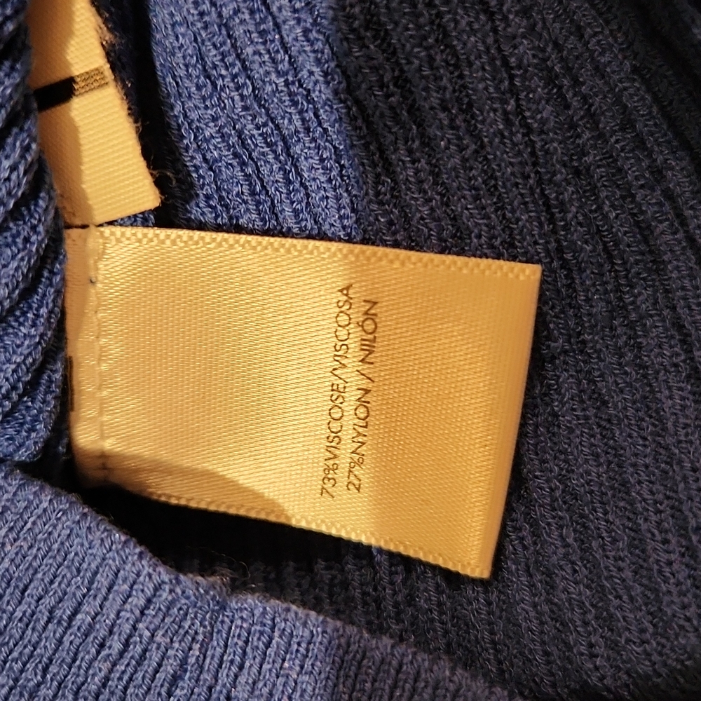 Ann Taylor Ribbed Ruffle Cuff Crew Neck Sweater - Picture 10 of 11